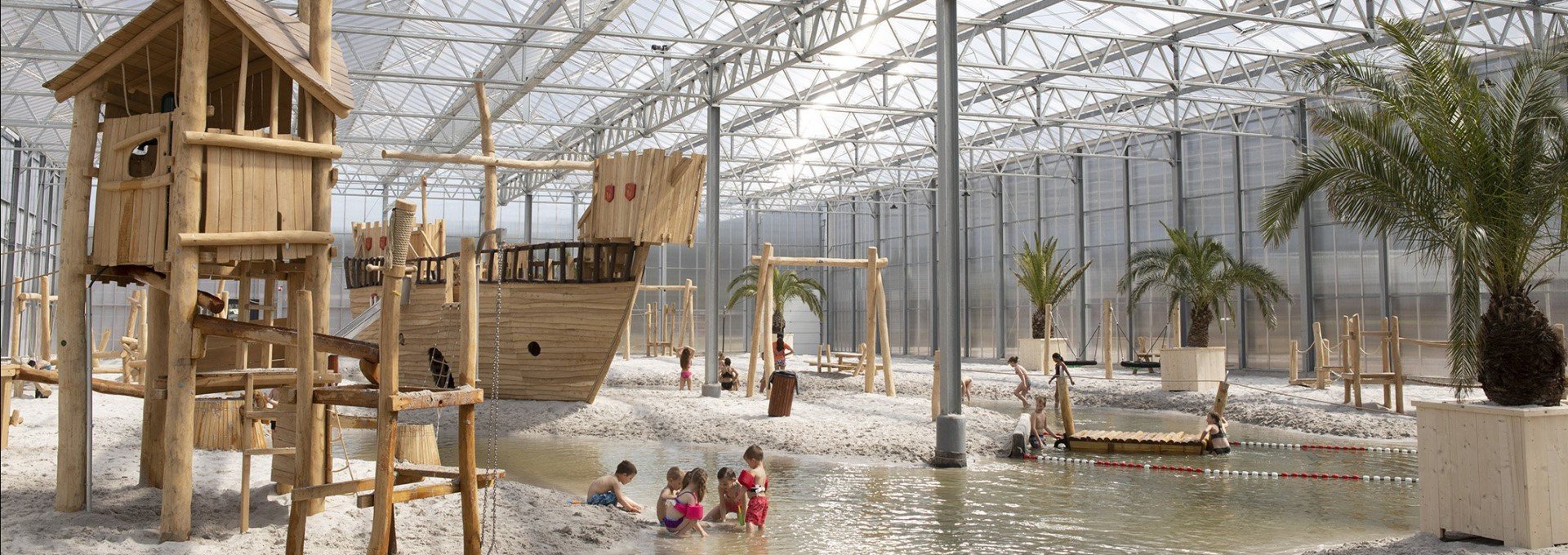 Camping België met overdekt speelstrand